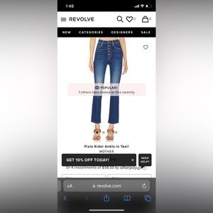 Mother denim pixie rider ankle 25